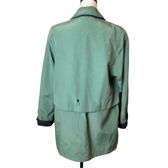 Vintage Women's 80's Pastel Green Longline Anorak Parka Coat Size S/M - Picture 3 of 13